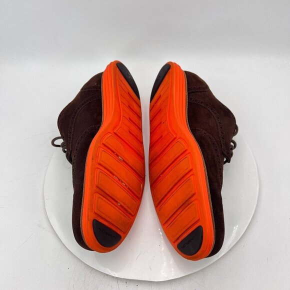 Cole Haan Lunargrand Men Size 11.5M Brown Suede Red Sole Derby Casual Shoes - Picture 8 of 13